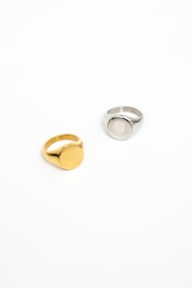【circle signet ring】 / SILVER
