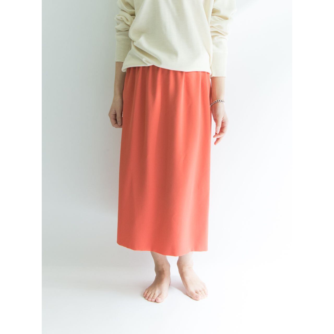【Made in France】Midi length flare skirt(フランス製ミディ丈フレアギャザースカート)2d