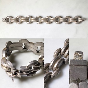 vintage c1940 silver tank bracelet
