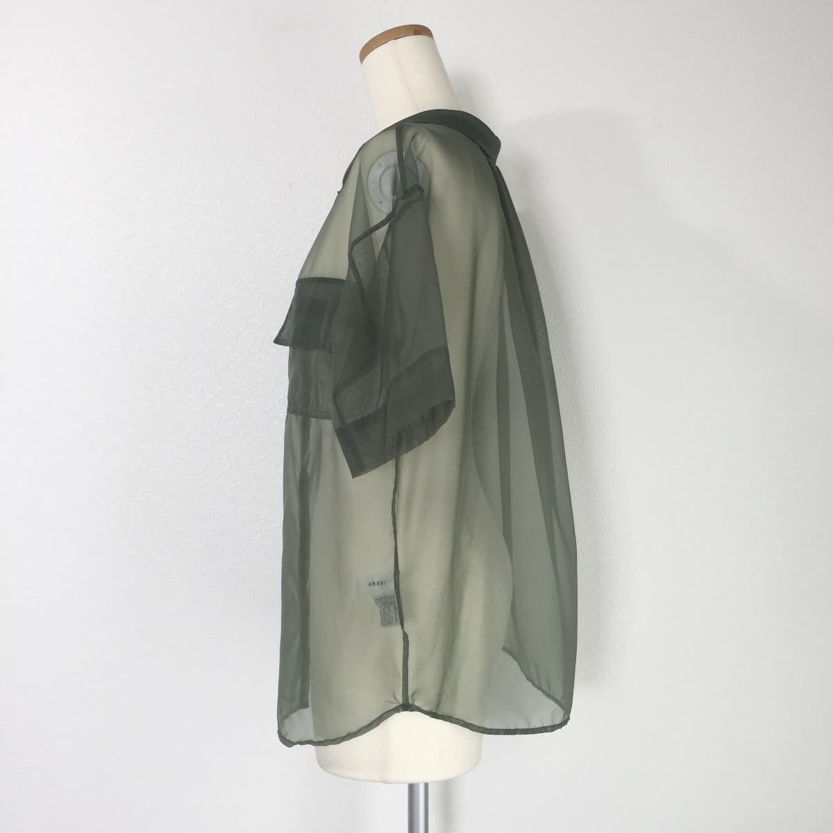 Ameri VINTAGE アメリヴィンテージ AIRY ORGANDIE SHIRT シアーシャツ 