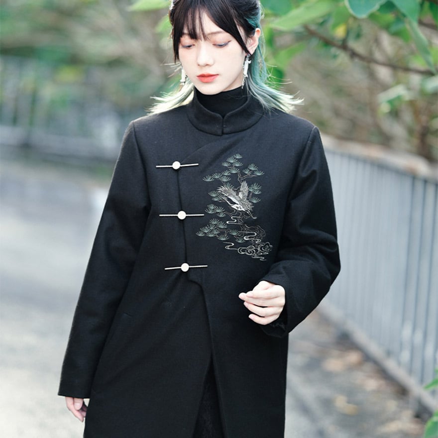 中華ゴシック 中国風刺繍 ジャケット 古怪舎