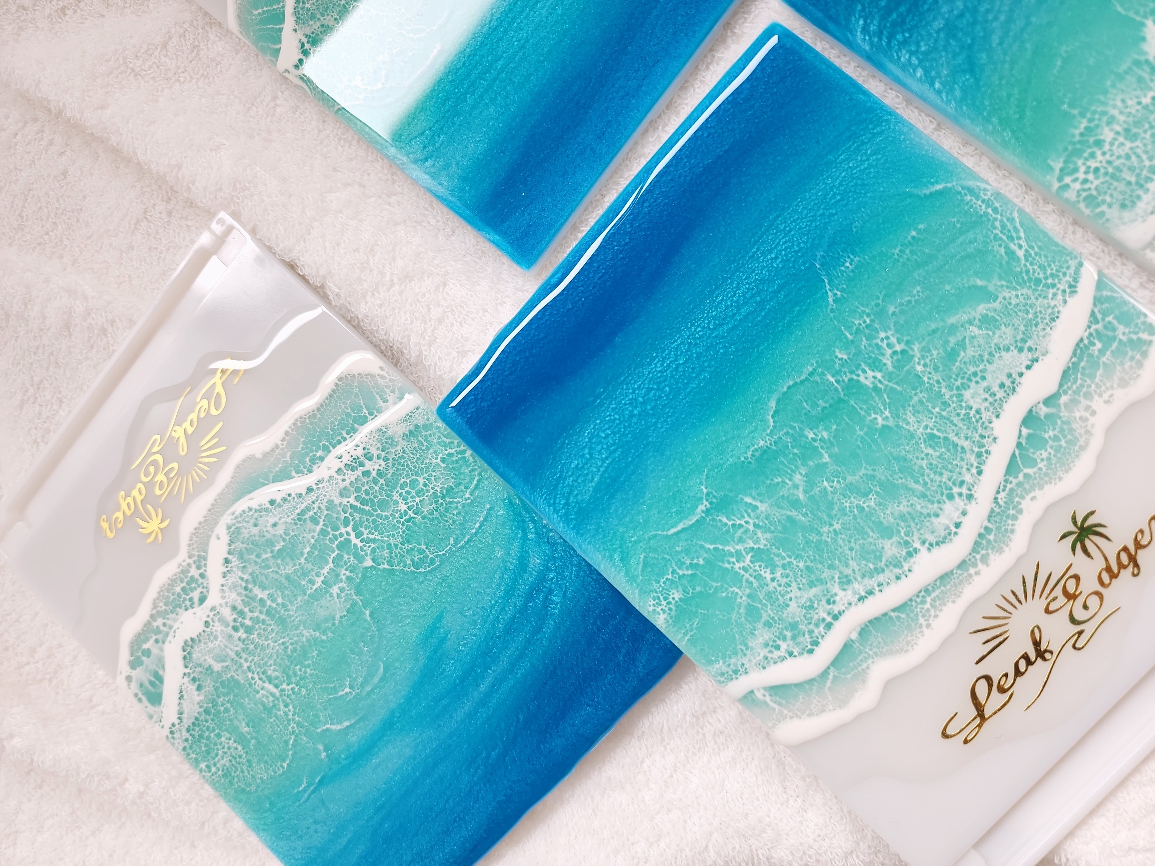 レジンアート海(ウクレレ、値下げします) 166.オーシャンレジンアート ウクレレ | Leaf Edgez