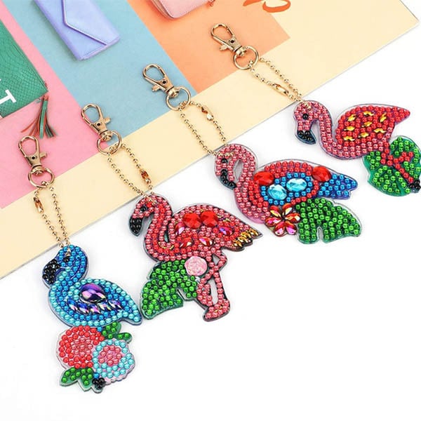 キーホルダー 制作キット ダイヤモンドアート ダイヤモンド刺繍