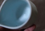 伊黒陶石青白磁片口/志郎 Igro-porcelain clay pale blue porcelain pitcher/shiro