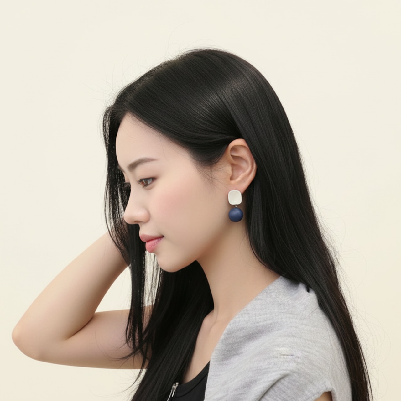 バイカラーパール ピアス   1size  P26011・画像4