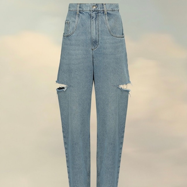 Maison Margiela【メゾン マルジェラ】デニムジーンズ スラッシュディテール (S51LA0051 S30513 INDIGO/470 ).