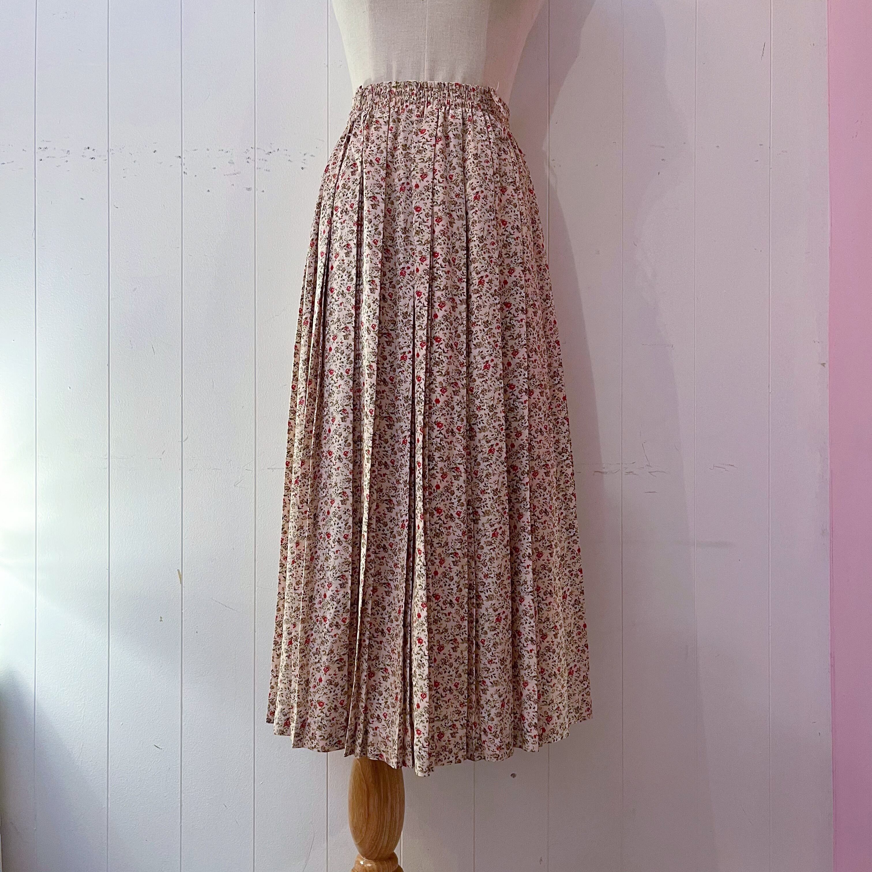 mini rose pleats skirt