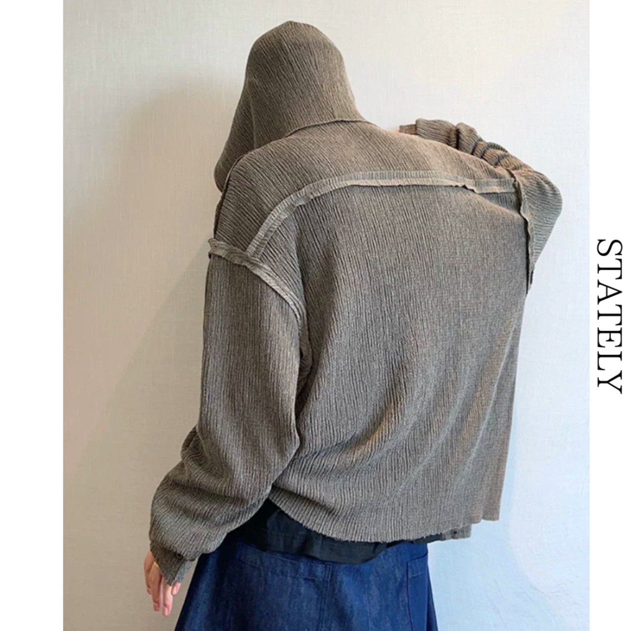 Texture Hood オーバーシャツジャケット_T11・画像2