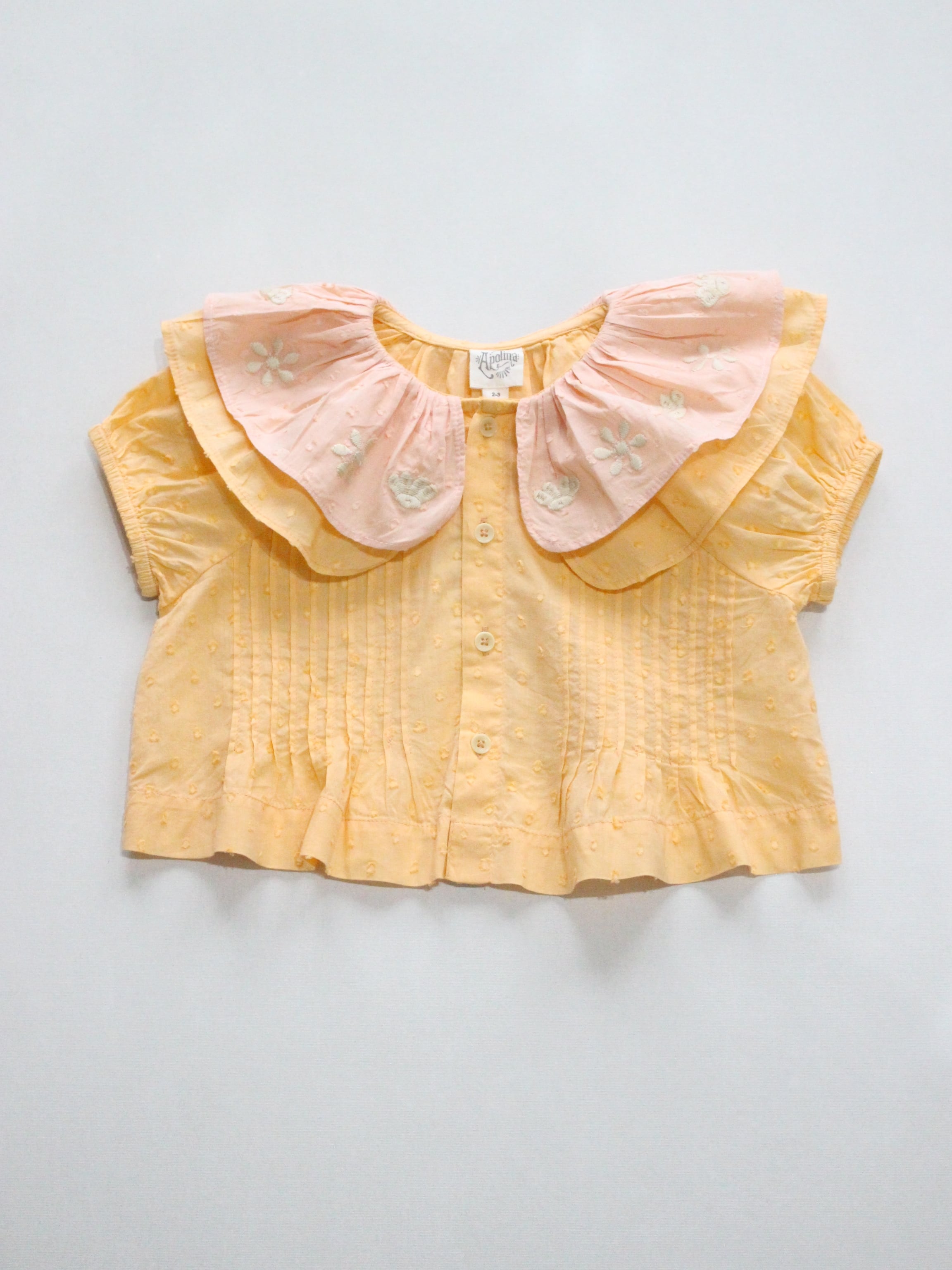 Apolina Selina Blouse Apricot/Rose | RESONASON