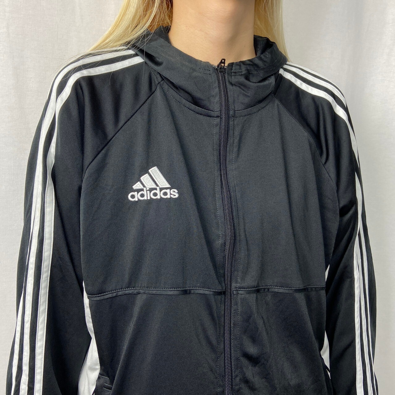 adidas アディダス ジャージパーカー トラックジャケット メンズM 古着 