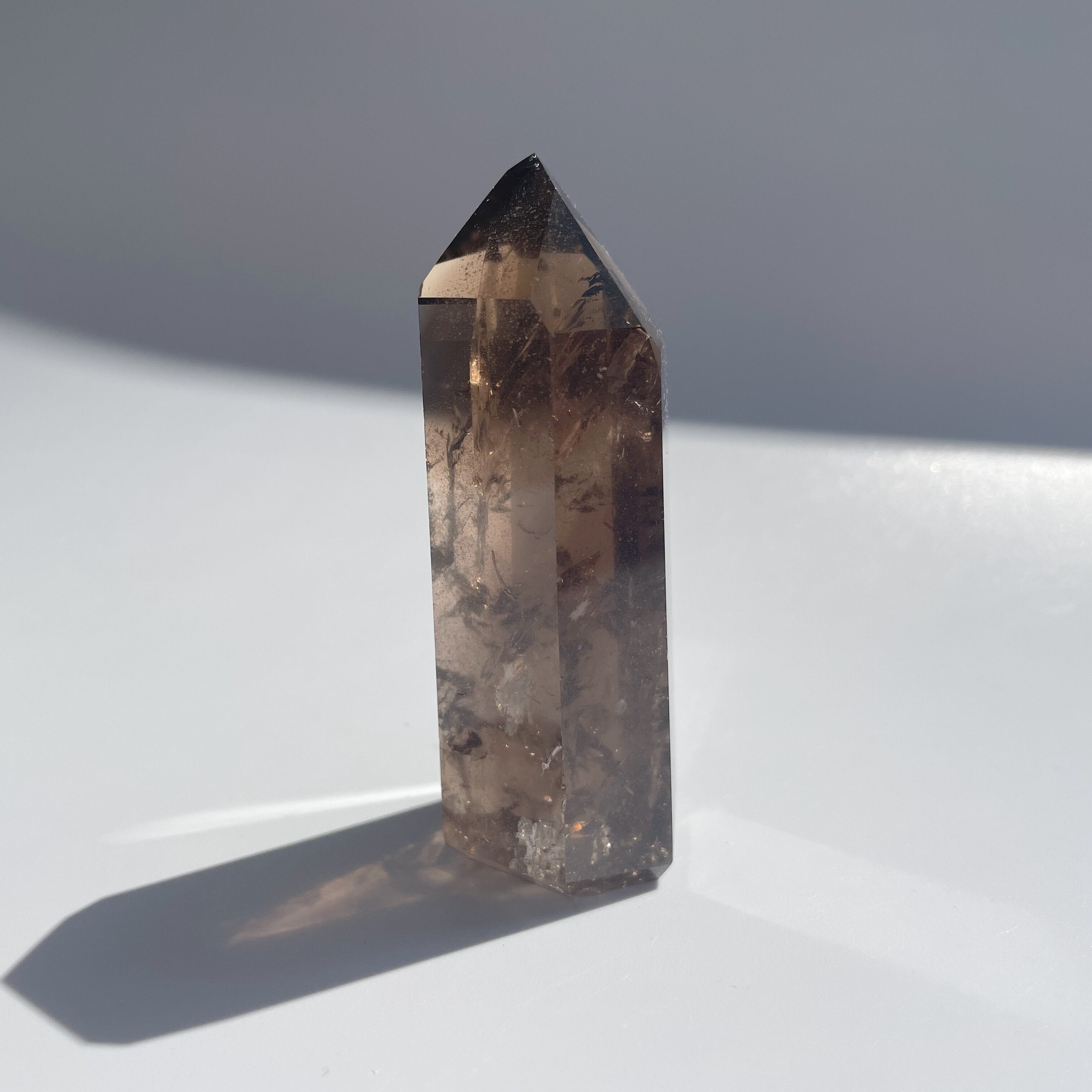 虹入り◎スモーキークォーツ タワー27◇Smoky quartz Tower◇天然石