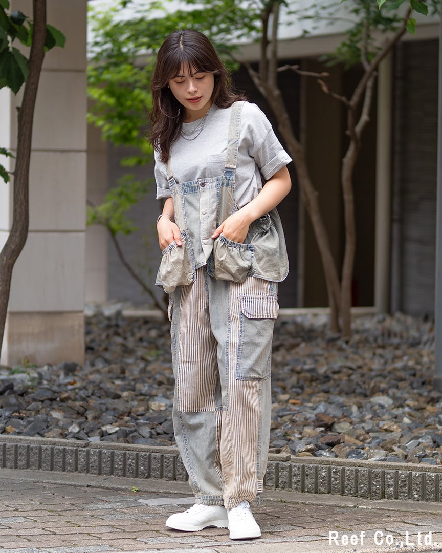パネルHICKORYデニムビスチェ】 ST-226014 Brand：mililopiulu | Reef