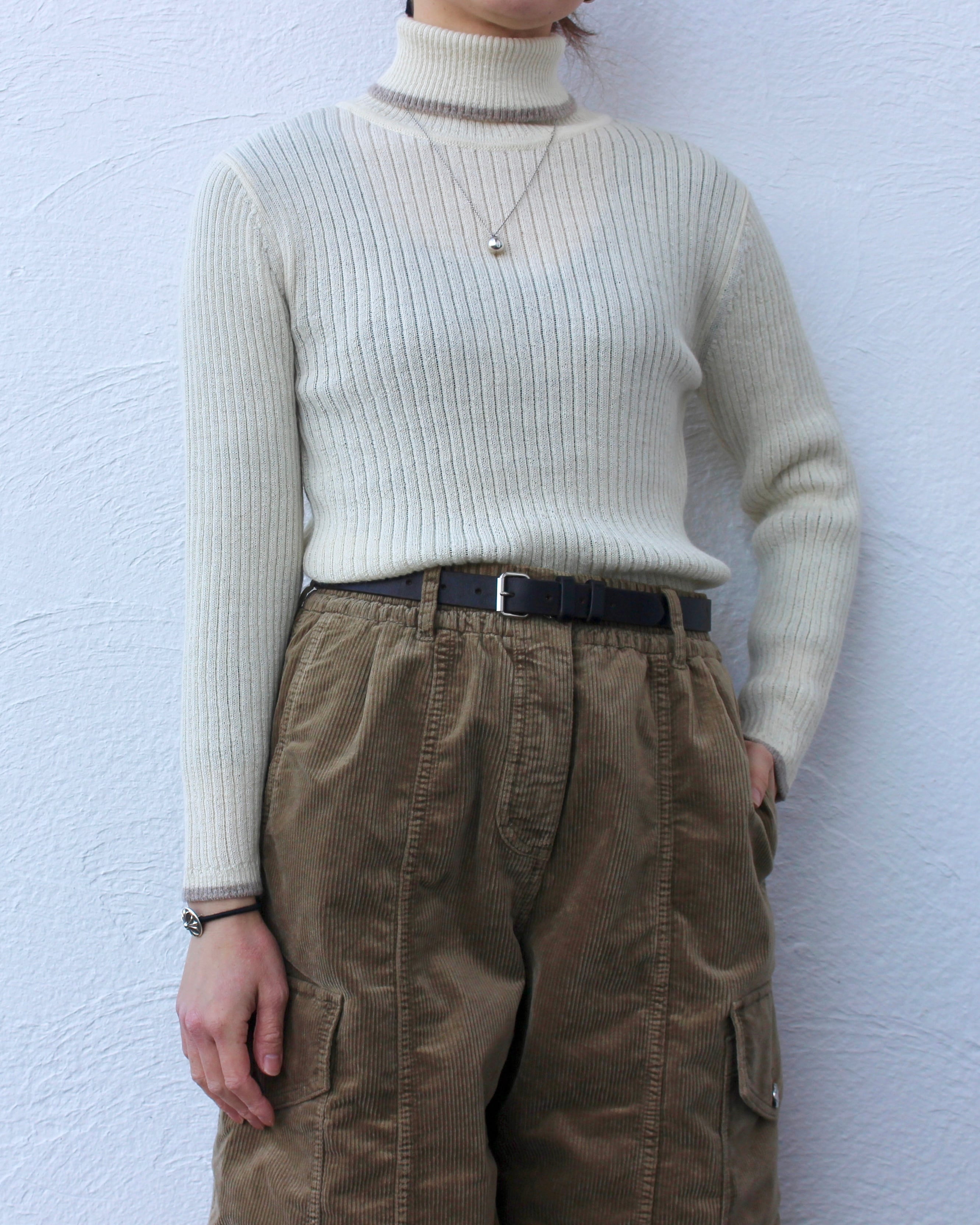 MARISTYLEE/alpaca turtle neck knit