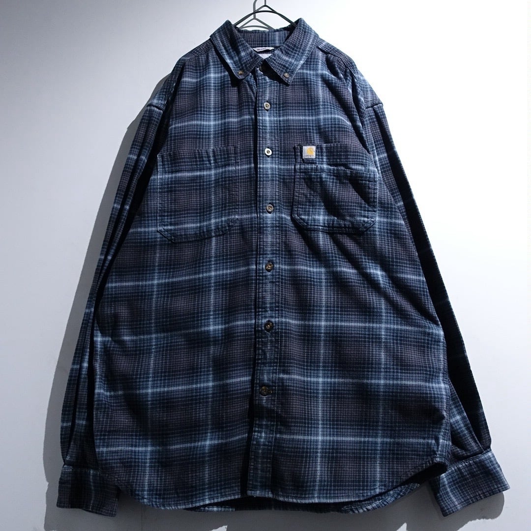 "Carhartt" Multicolor Check Pattern Design Cotton Shirt