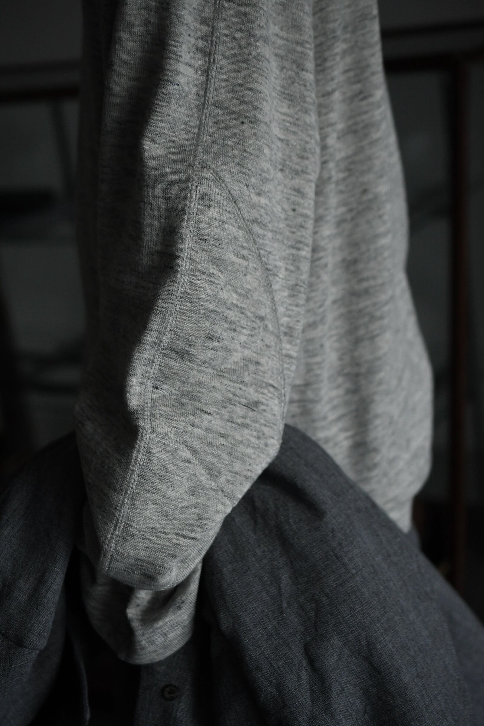 ensou. / Turtleneck Long Sleeve Shirt (Top Gray) | nariwai