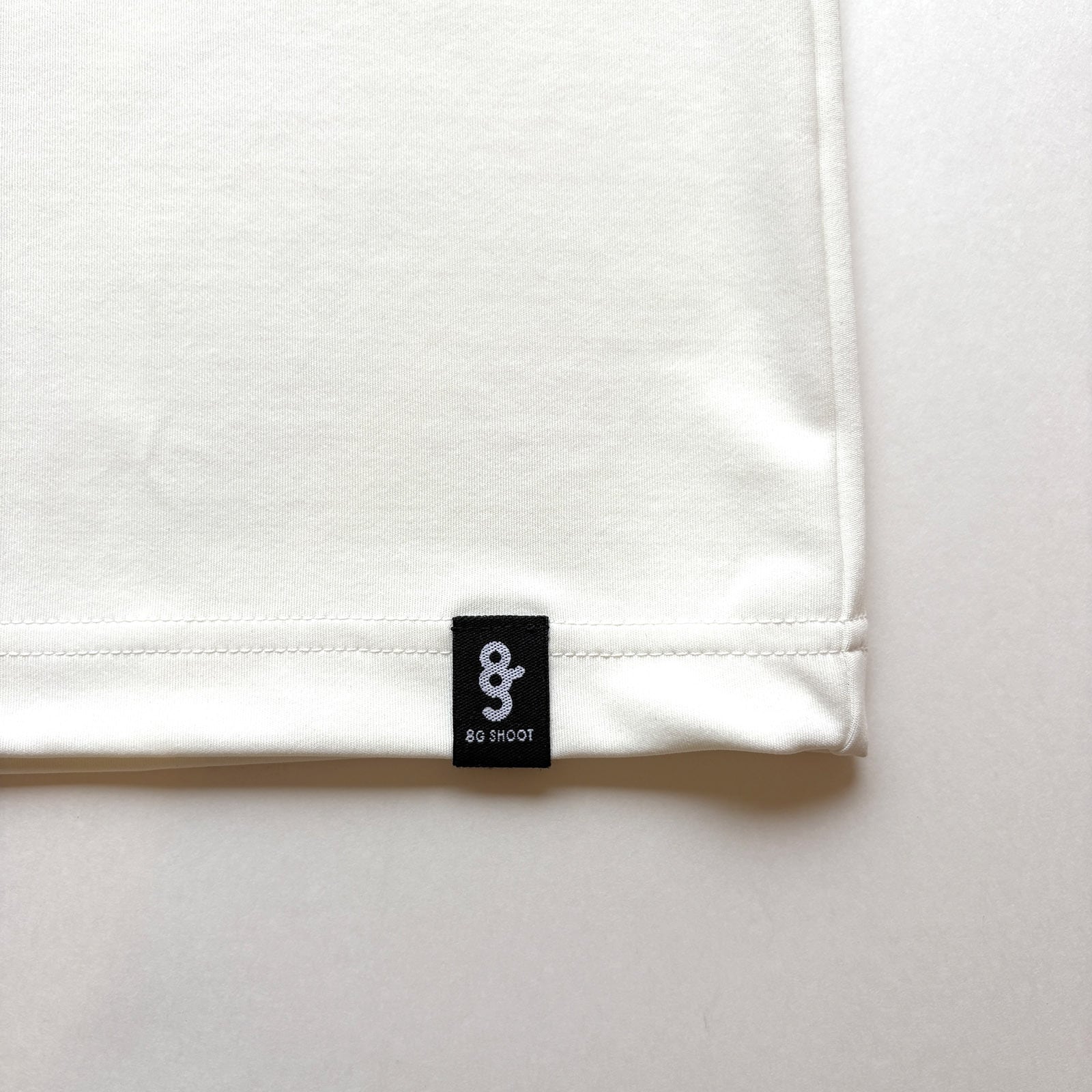LOGO PRINT MOCK NECK SHIRT -WHITE / BLACK - | 8G SHOOT WEBSTORE