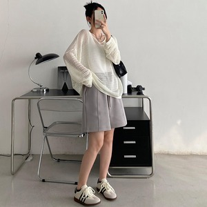 sunビッグシルエットメッシュトップス