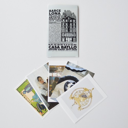 「奇蹟の芸術都市　バルセロナ」展　チケットフォルダー / ポストカード5枚セットC