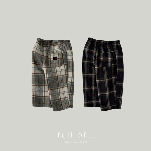 【全サイズ入荷!即納】LALALAND baguette check pants　#16809