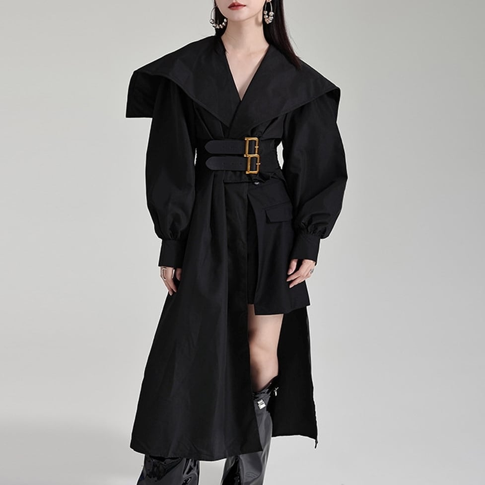 80年代 カナダ製 Aquascutum アクアスキュータム ブラック トレンチ