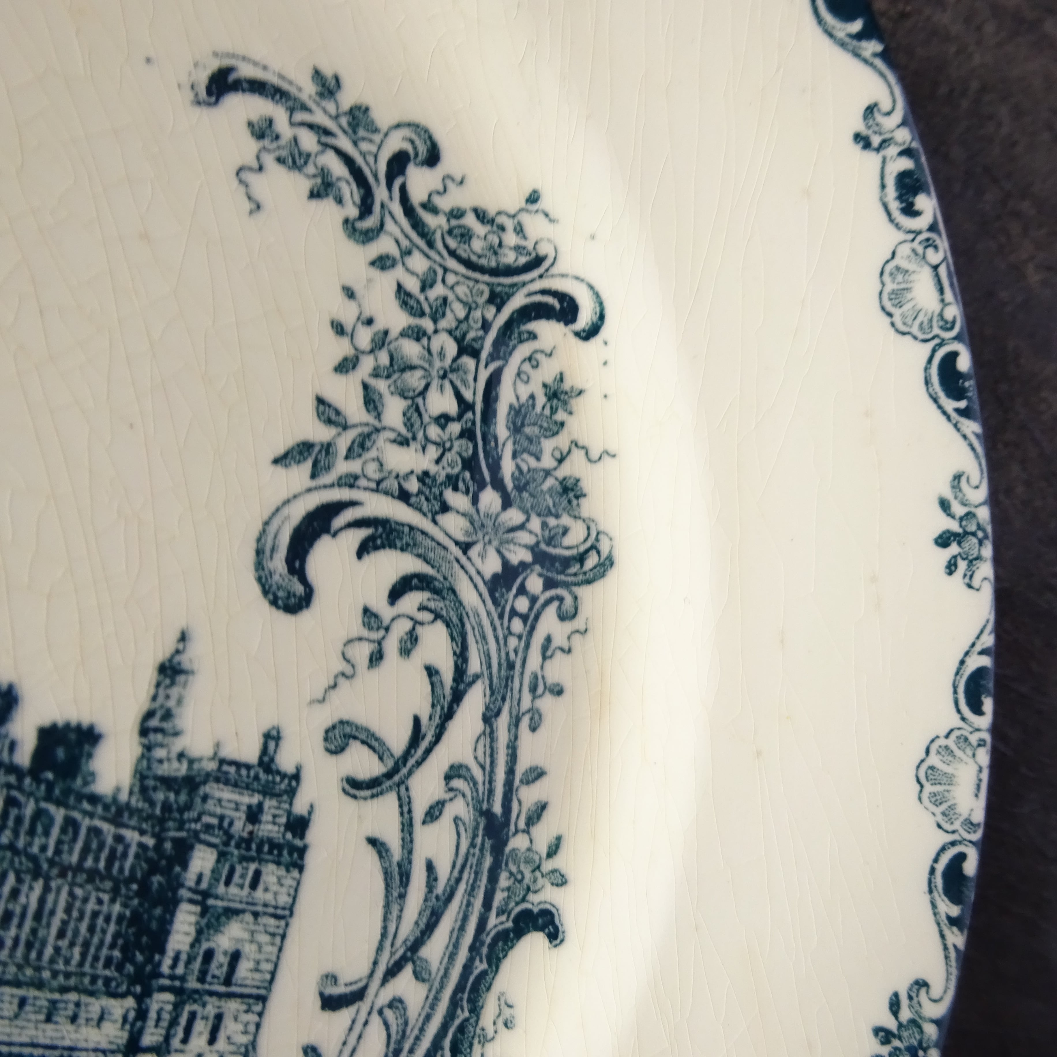 ☆TERRE DE FER Cleirefontaine modèle CHATEAUX 《CHATEAU DE ST GERMAIN》 assiette plate