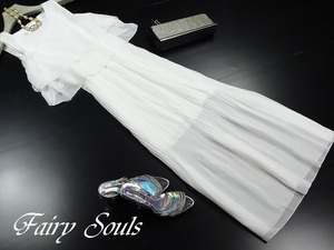 ★送料無料★Ｍ☆シフォンマキシ丈のプリーツスカート(OPN6261)