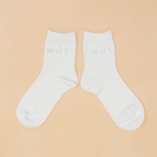 【レディース】MARIMO みちる 触って色が分かる靴下 WHT ホワイト 134100-10