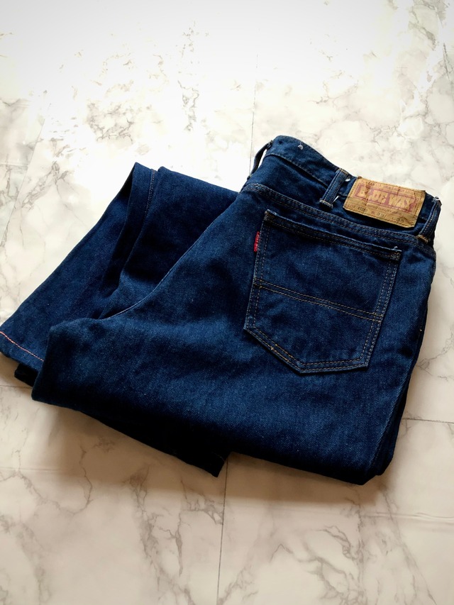 70s VINTAGE BLUE WAY 5PKT INDIGO DENIM TALON-ZIP ブルーウェイ 