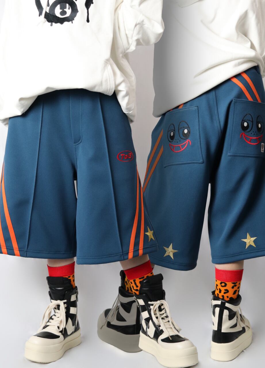 2LINE★SMILE BACK half pants(ツーライン★スマイルバックハーフパンツ)【Navy blue】