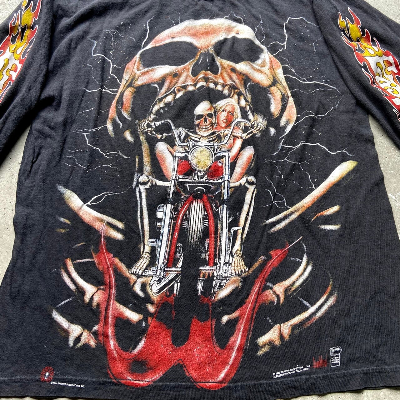 Vintage  90's   スカルバイクビックTシャツ