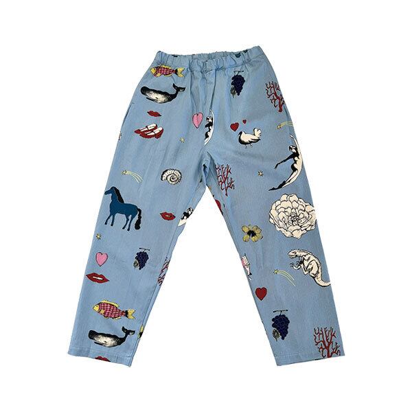 Bohemians ボヘミアンズ VIDA Ⅱ TWILLLOOSE PANTS VIDA 2 TWILL LOOSE PANTS BLUE ルーズパンツ UNISEX 男女兼用