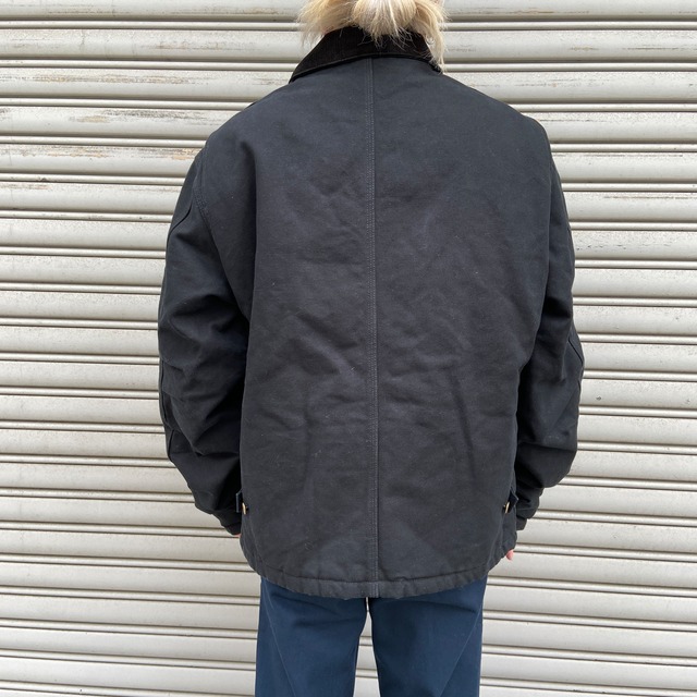 carhartt カーハート トラディショナルジャケット 黒 L 企業ロゴ
