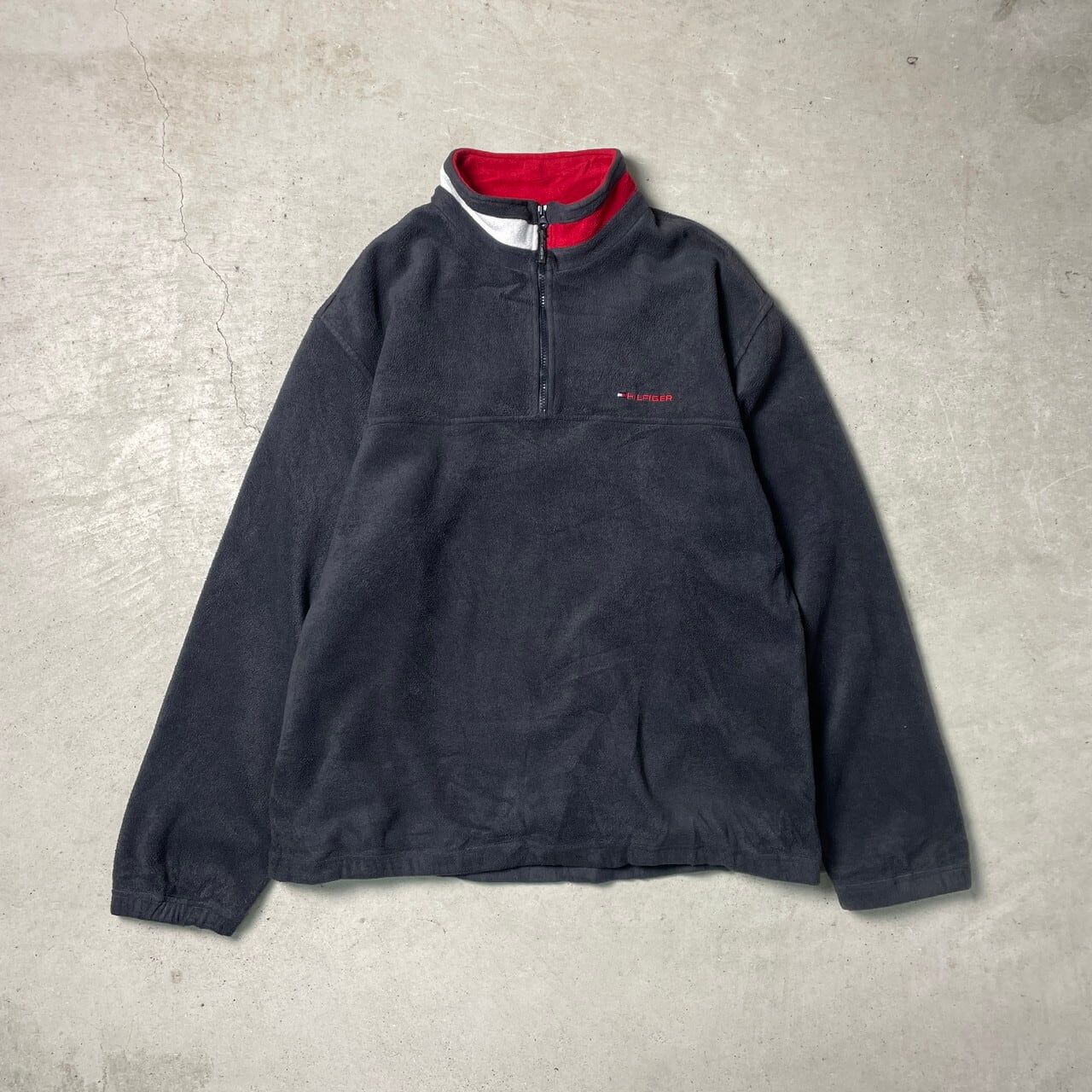 00年代 TOMMY HILFIGER トミーヒルフィガー ハーフジップ フリース