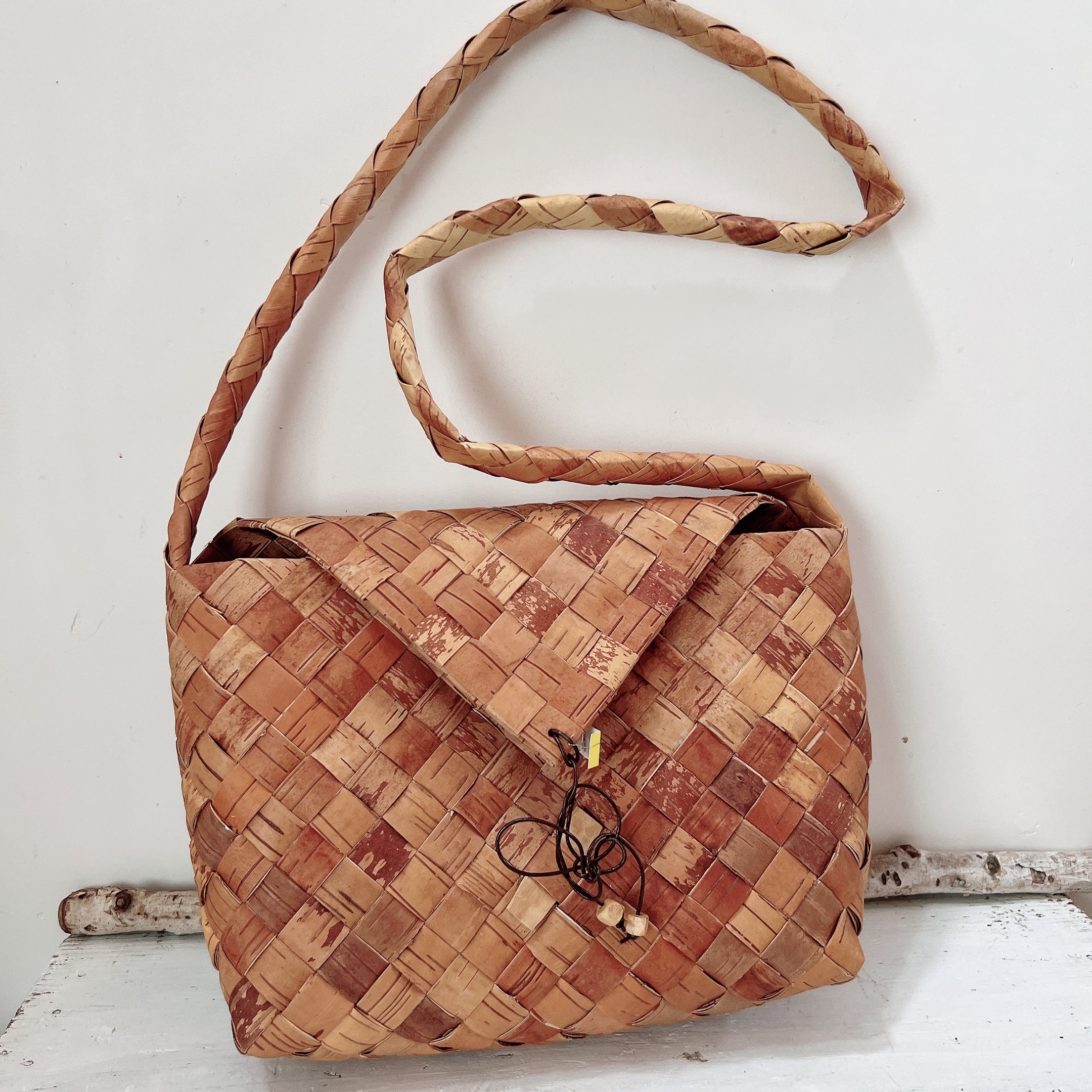 SALE 白樺樹皮のショルダーバック （大） BRB06 | yarumaruka