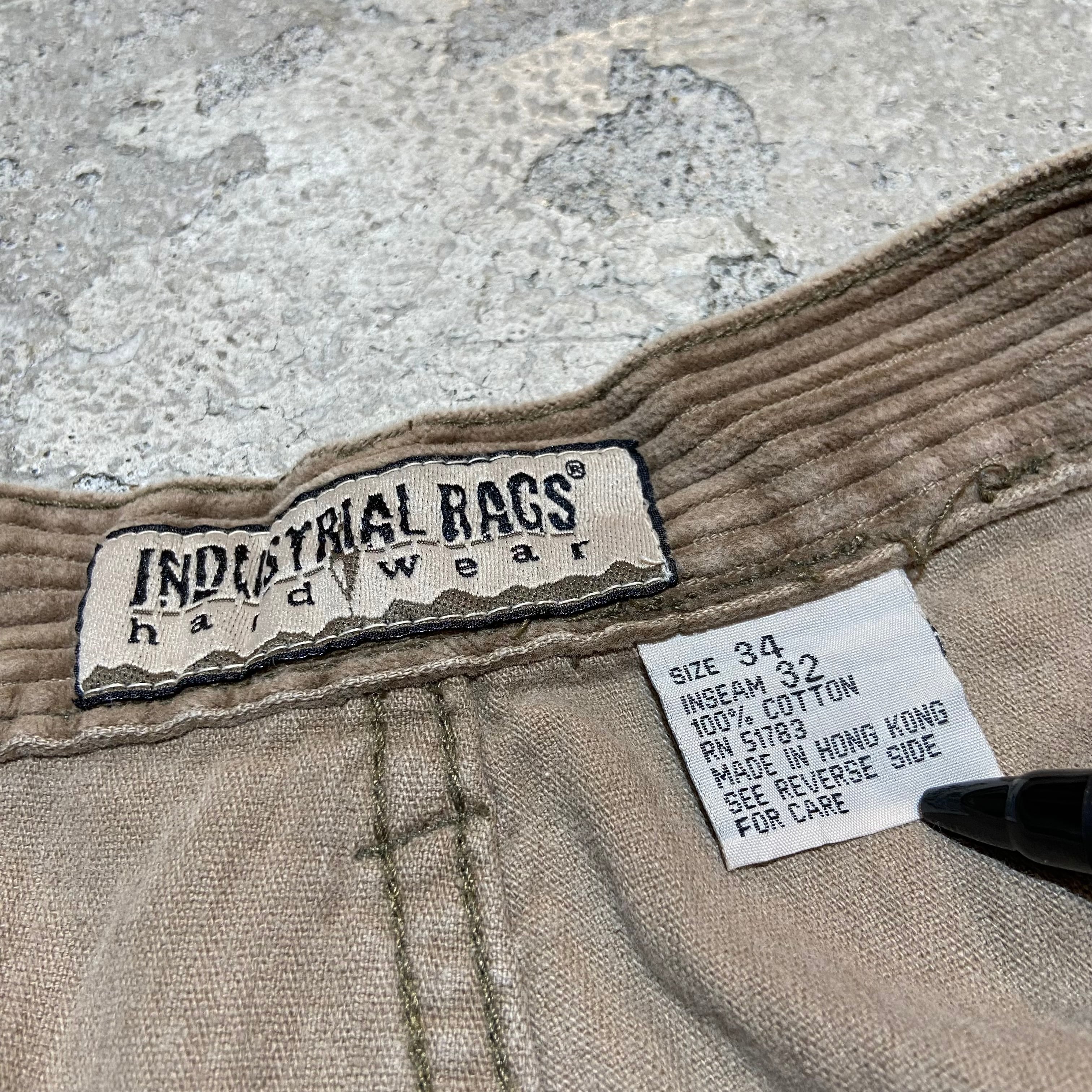 90s〜 INDUSTRIAL RAGS / コーデュロイパンツ サイズ34 | DonDonDown 