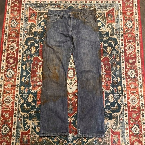 90s Spain製 Levi's 507 デニムパンツ ユーロリーバイス W33 L32 W86cm フレア ブーツカット S14刻印 140周年 ヴィンテージ 505 517 80s
