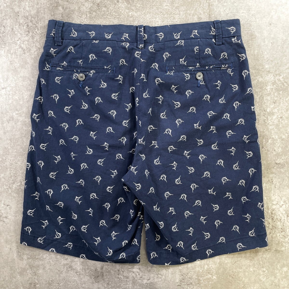 POLO RALPH LAUREN ポロラルフローレン カジキ柄 リネン×コットン