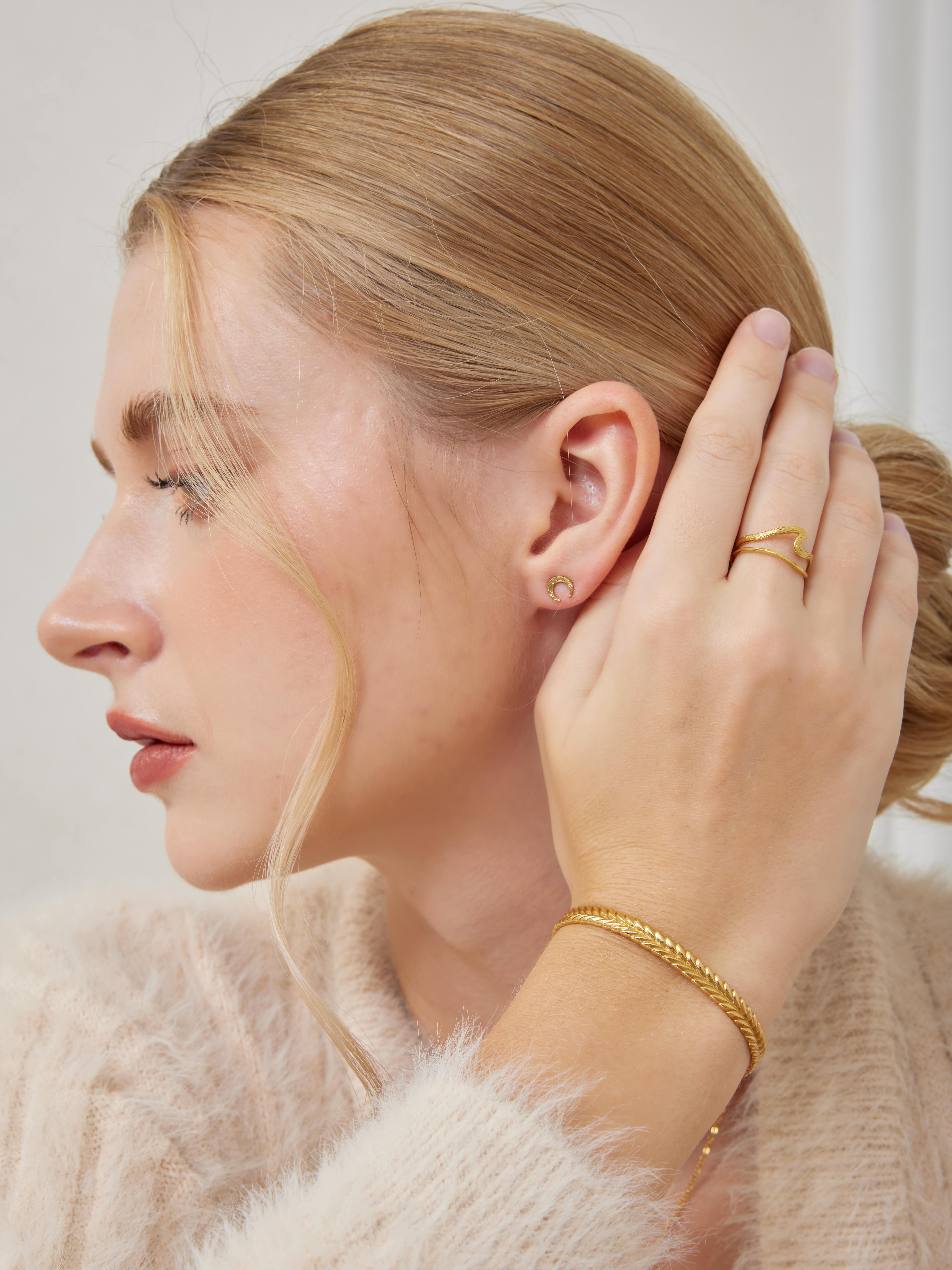 316L hawaiian maile bangle #b03 | rani