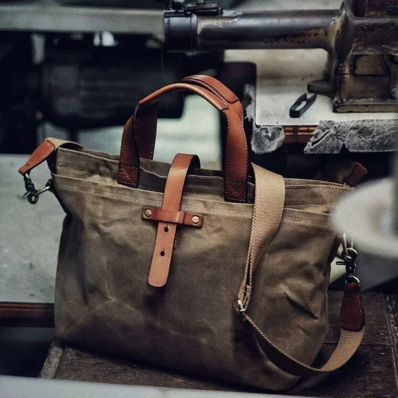 Retro Canvas Tote Bag / レトロ キャンバス トート バッグ
