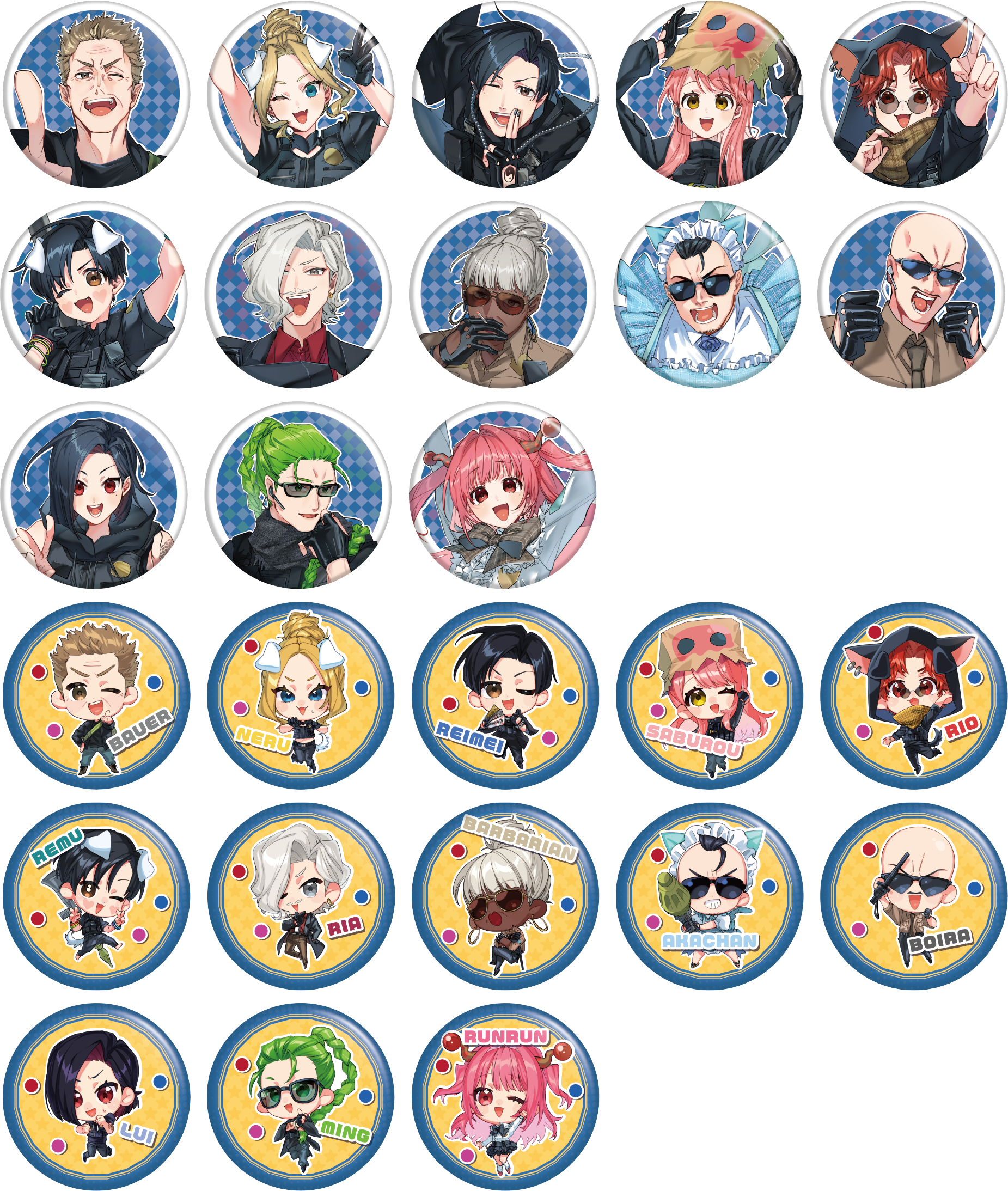 ランダム】缶バッジ(全26種) | SGPD POPUP STORE