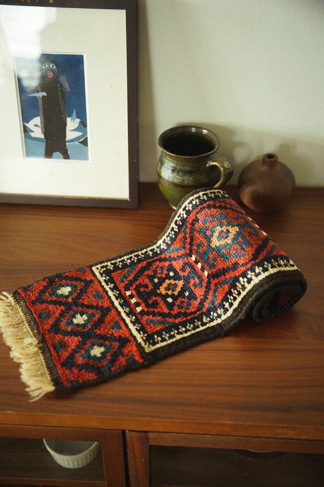 722 -Semi Antique Baluch rug