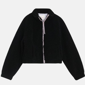 zip-up boa jacket　J00351
