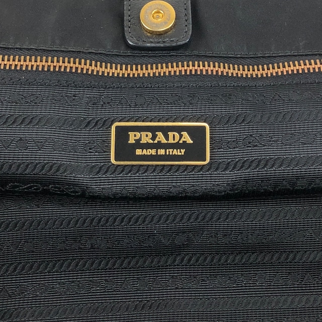 PRADA プラダ ショルダーバッグ ブラック トライアングルロゴ ナイロン 2WAY トートバッグ vintage ヴィンテージ オールド 2krwdw
