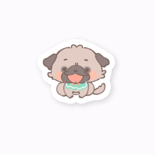 ぬいのようなパグ