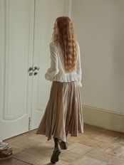 Ancien Velour Lace Frill Blouse F0842