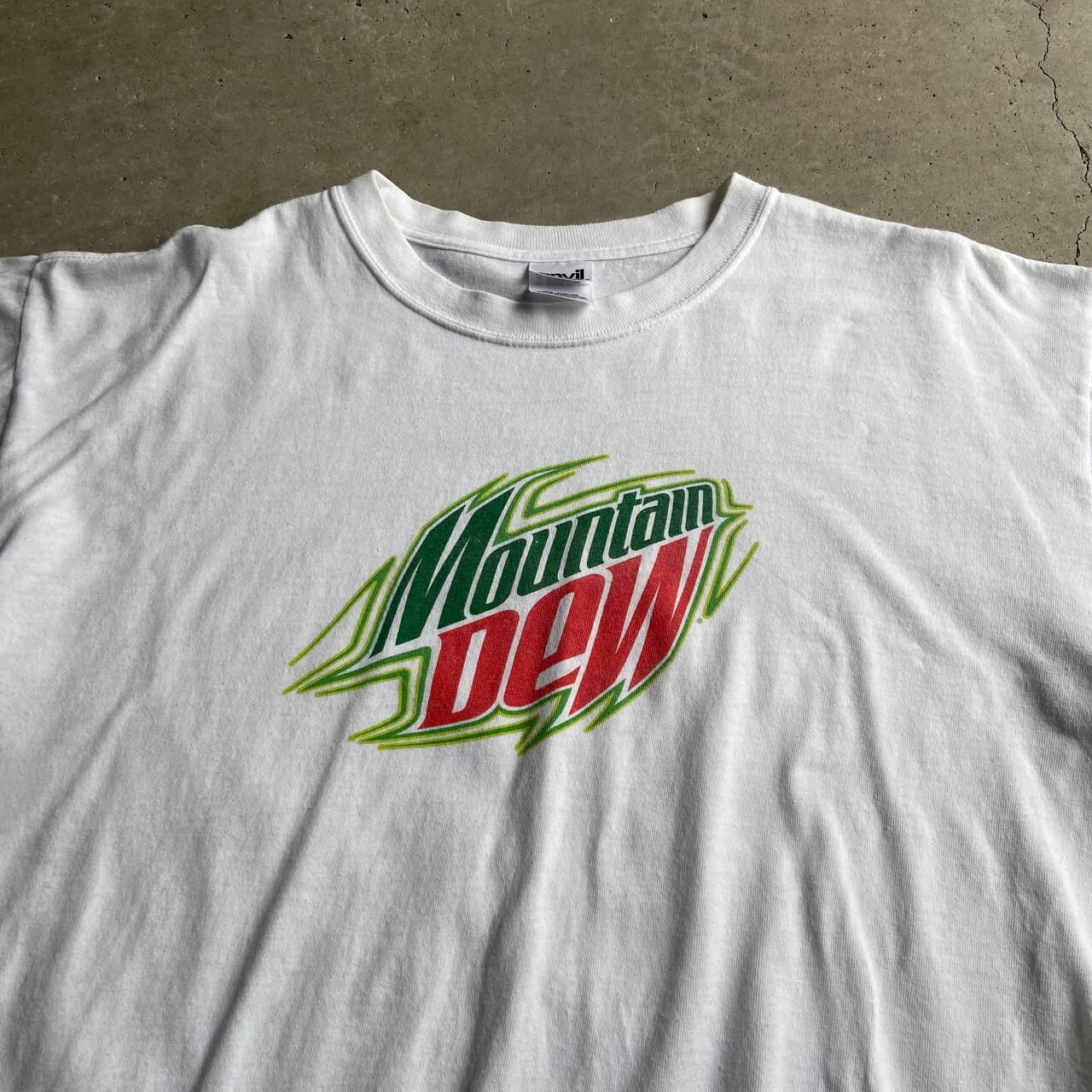 MOUNTAIN DEW マウンテンデュー アドバタイジング 企業ロゴ プリントT 