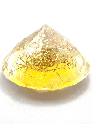 ダイヤモンド型オルゴナイト【天然水晶】