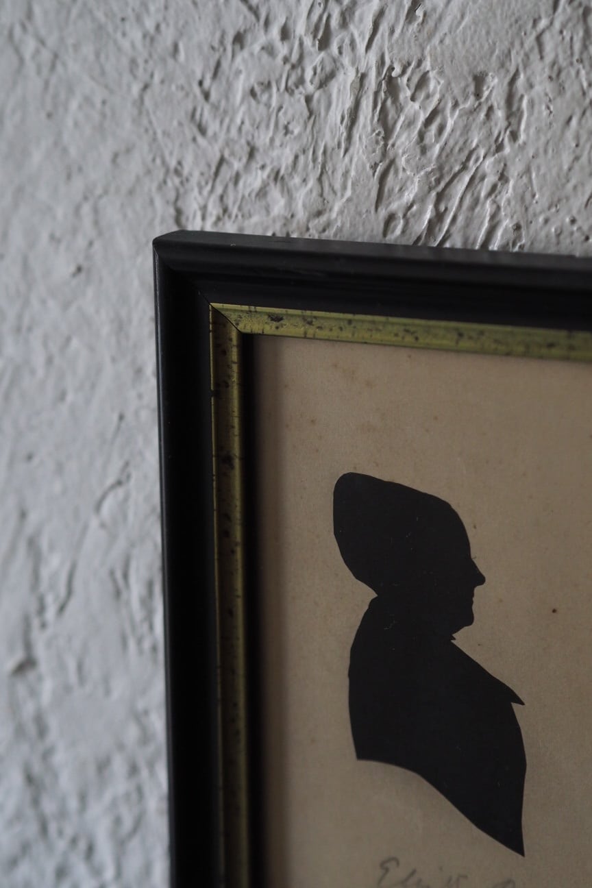 シルエット 黒の額縁 No,2-antique small black frame | アンティーク
