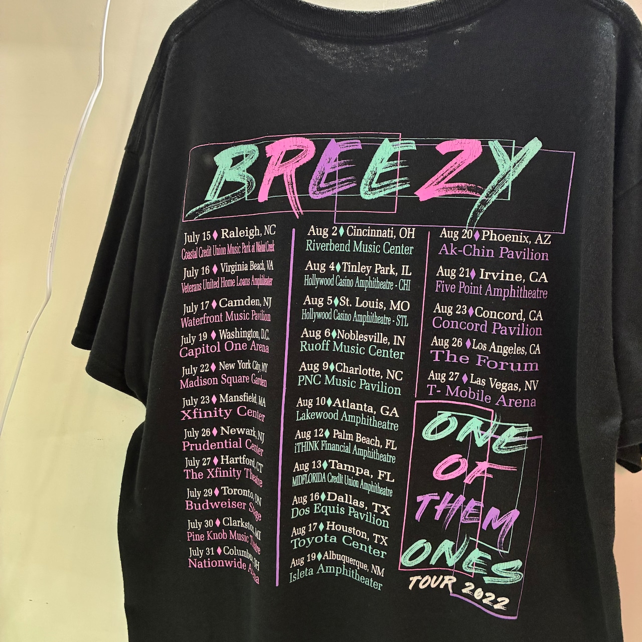 2022 Chris Brown “One Of Them Ones Tour” ツアーTシャツ