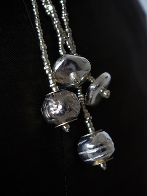 "Viora" Lariat necklace - Ceramic × Ceramic -